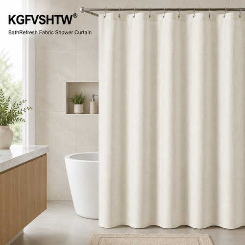 KGFVSHTW® BathRefresh Fabric Shower Curtain