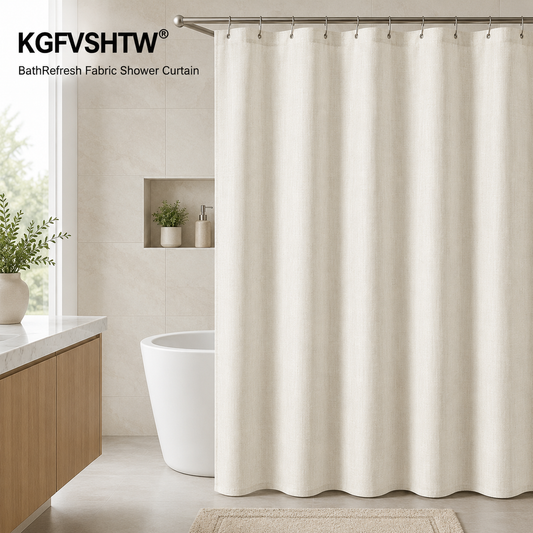 KGFVSHTW® BathRefresh Fabric Shower Curtain