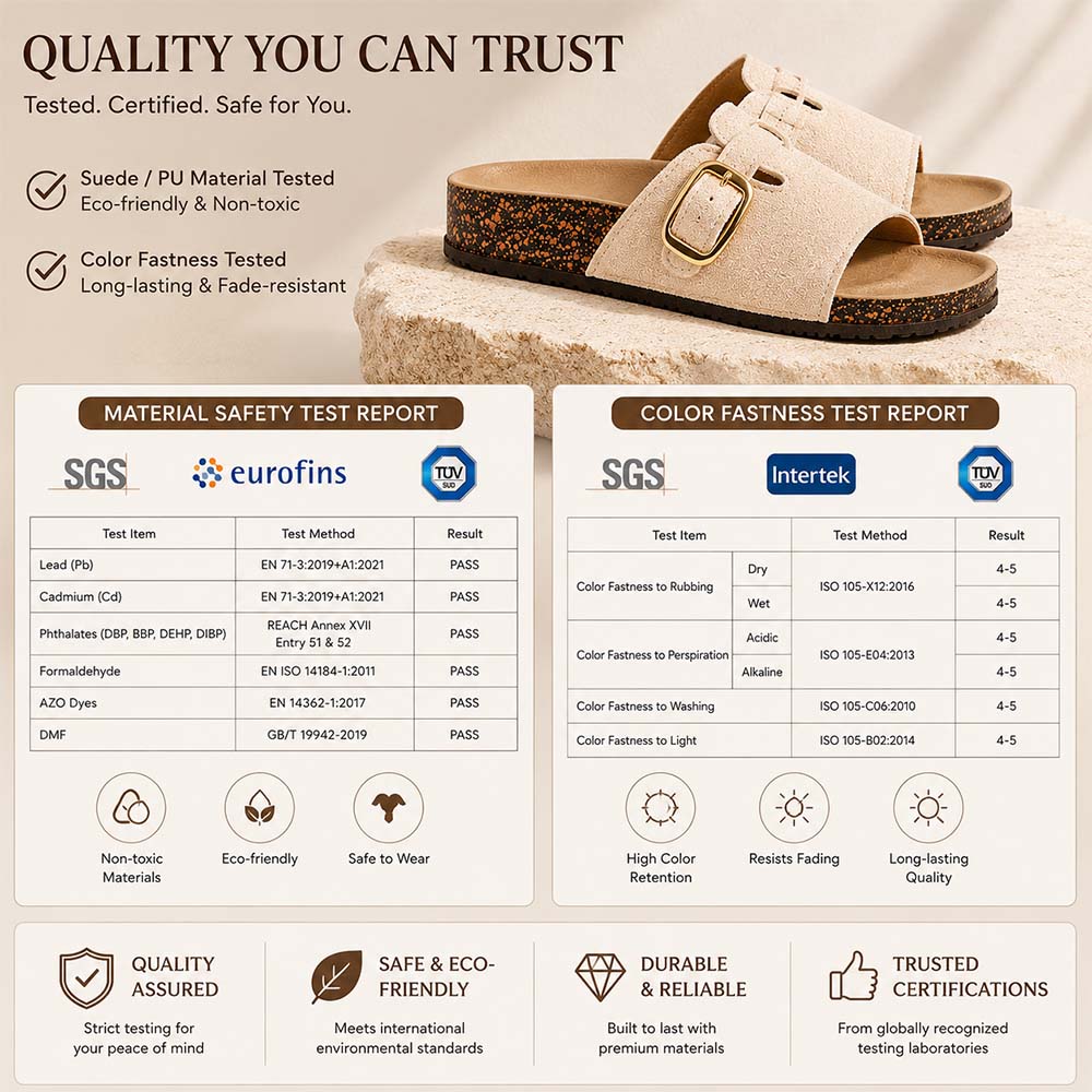 Vintage Buckle Slides for Women & Men – Suede-Look Adjustable Strap Sandals, Comfortable Everyday Walking Shoes with Cushioned Footbed